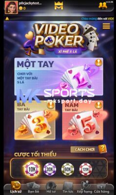 porker - game bài nổi bật tại mksport