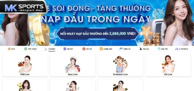 Trang chủ nhà cái được thiết kế với gam màu đơn giản